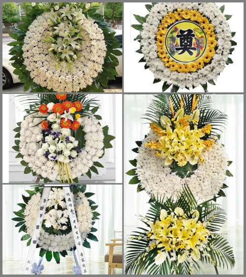 四川成都新都区大丰街道皇花社区花圈速递